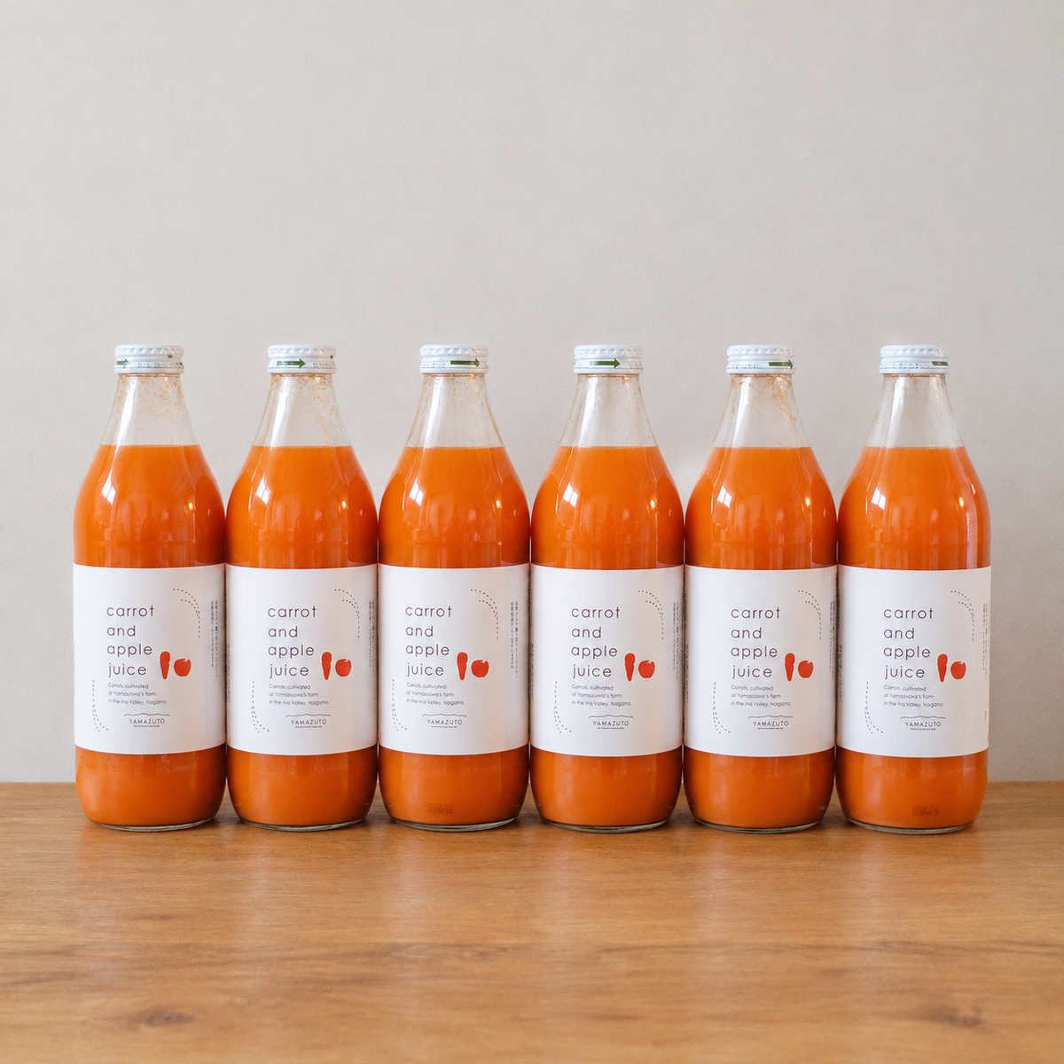 ＜今だけ送料無料＞長野伊那谷 carrot and apple juice 1000ml
