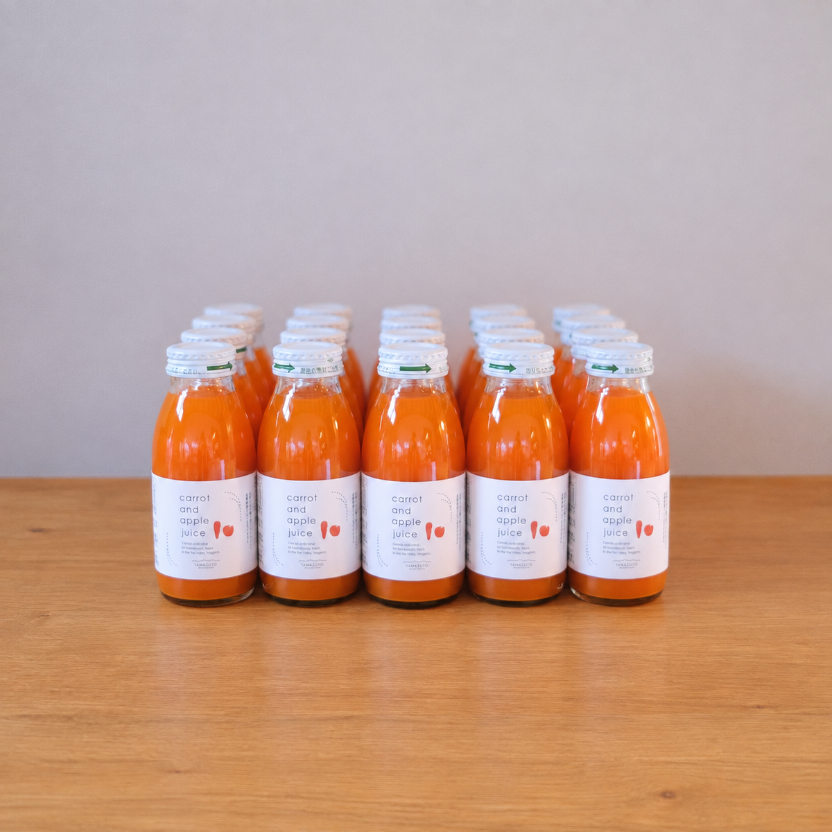 ＜今だけ送料無料＞長野伊那谷 carrot and apple juice 200ml