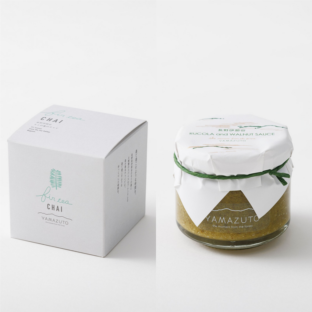 ＜今だけ送料無料＞「モミの葉のチャイ」と「RUCOLA AND WALNUT SAUCE」のセット